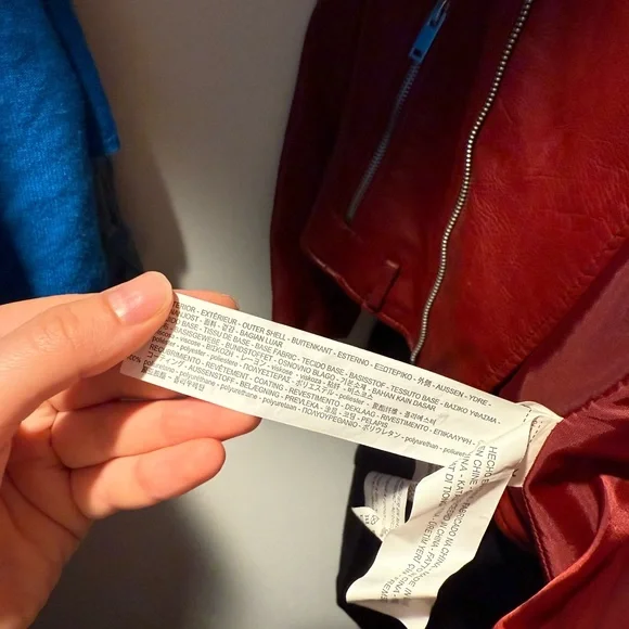 Elegant Burgundy Zara pleather Jacket - Picture 5 of 6